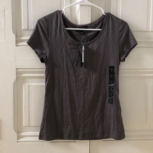 Gray banana republic luxe touch tee